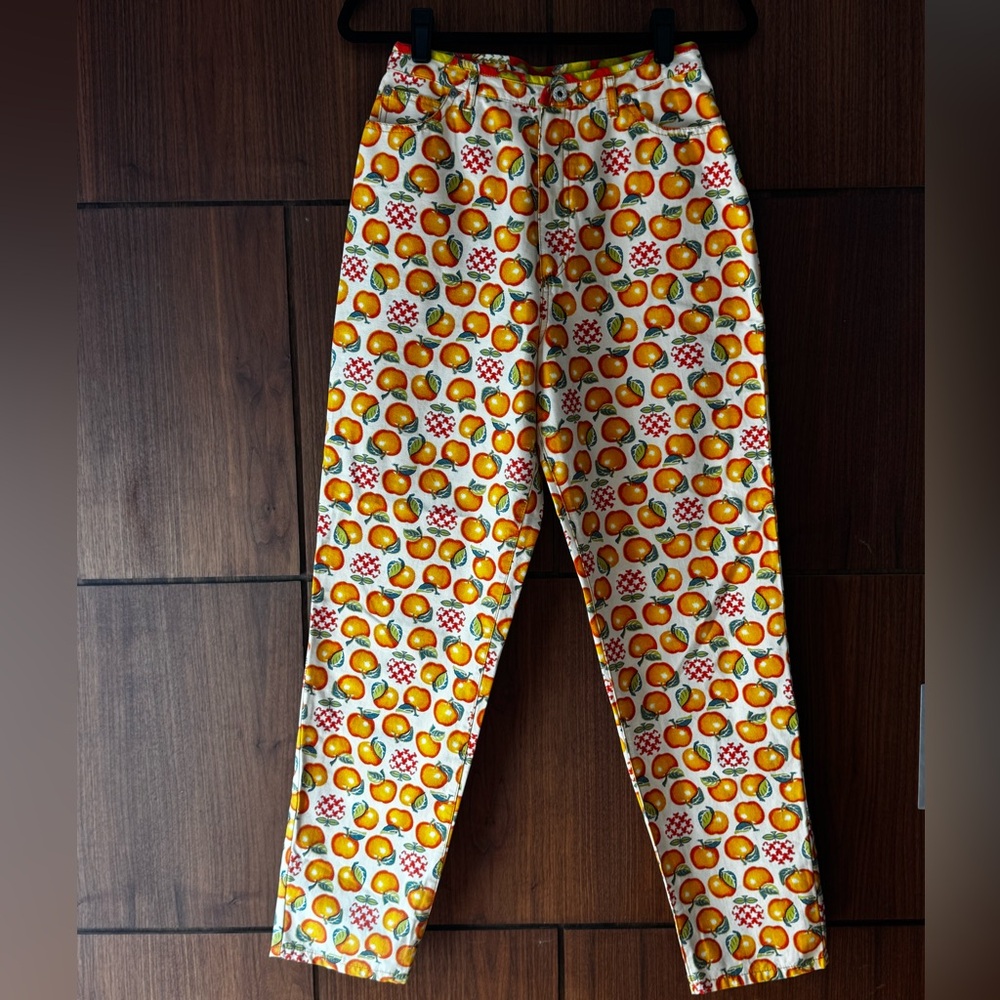 Vintage Oilily Autumn Apple High Rise Jeans